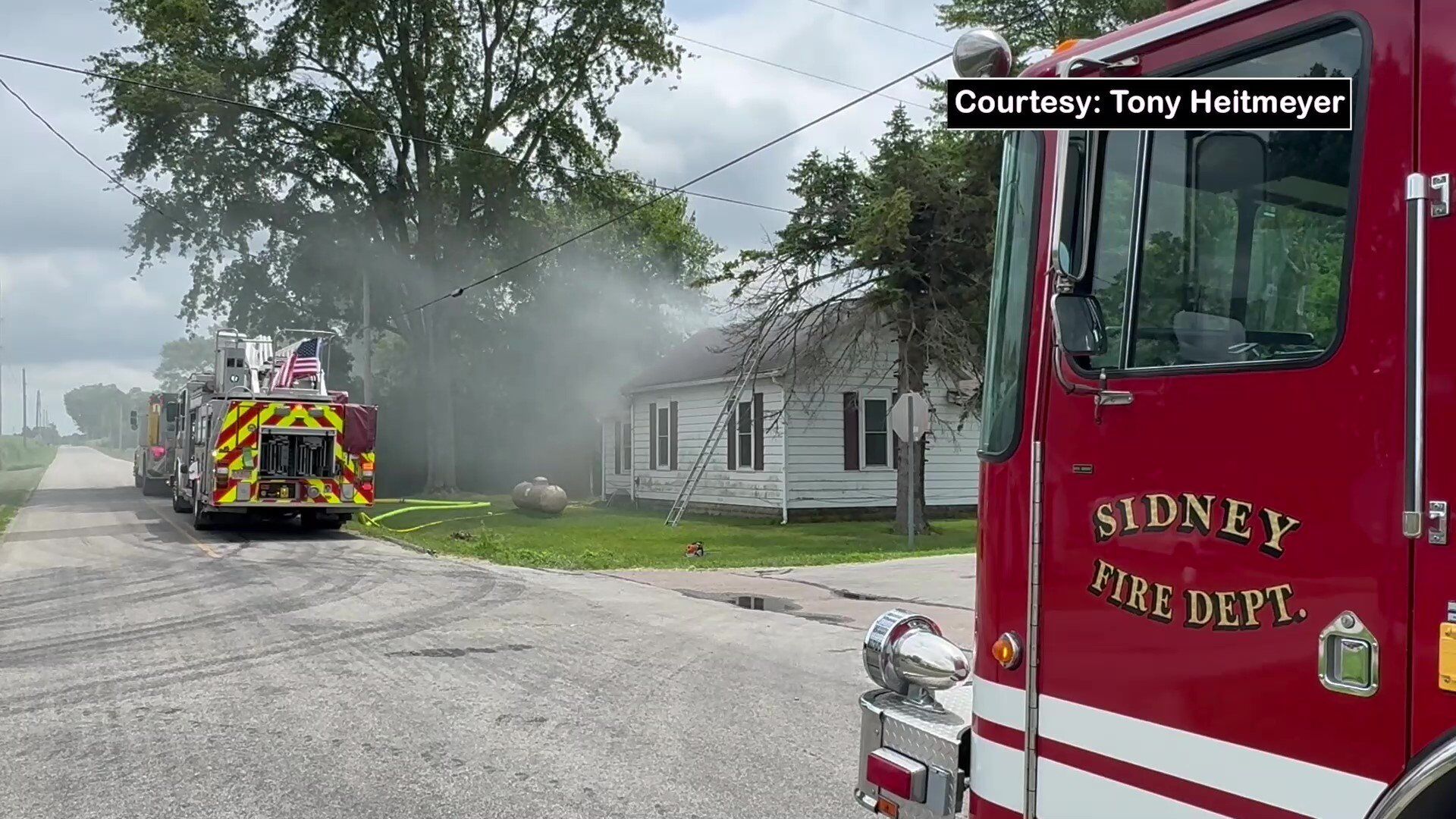 Man rescued, hospitalized after Shelby County house fire